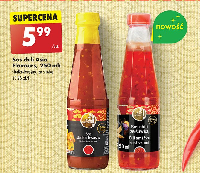 Sos chili ze śliwką Asia flavours promocja