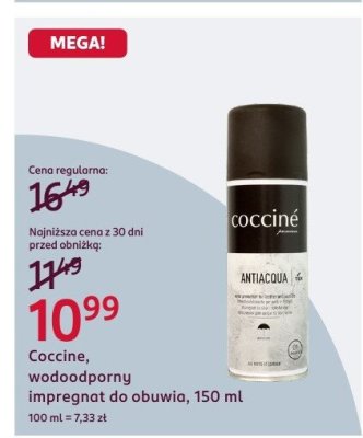 Impregnat do obuwia Cocciné, wodoodporny, 150 ml promocja w Rossmann