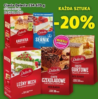 Ciasto Delecta różne rodzaje promocja w Prim Market