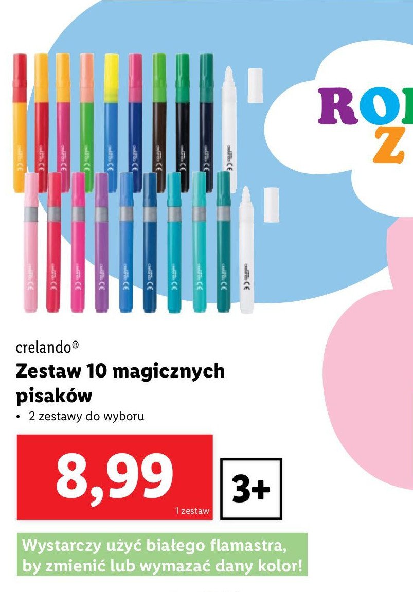 Pisaki magiczne Crelando promocja w Lidl