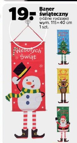 Baner 艣wi膮teczny 115 x 40 cm promocja