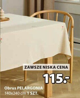 Obrus PELARGONIA 140x240 cm promocja w Jysk