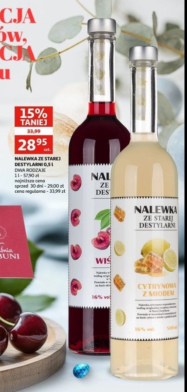 Nalewka cytrynowa z miodem Auchan promocja
