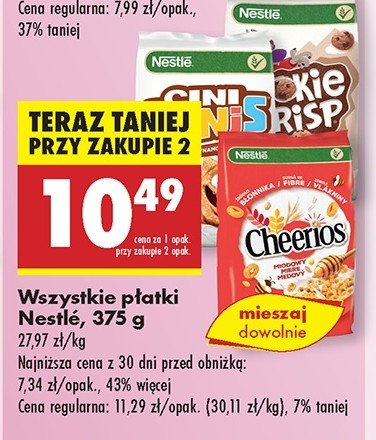 Płatki śniadaniowe Cheerios promocja w Biedronka