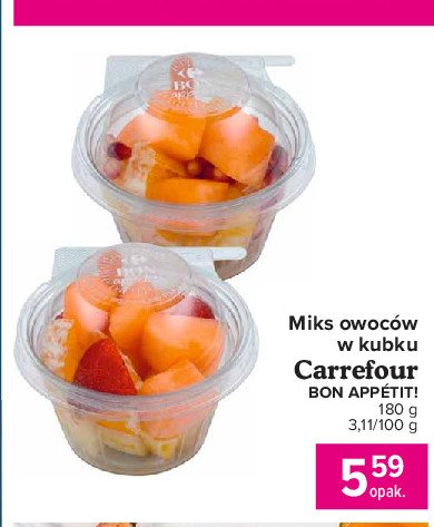 Miks owoców w kubku Carrefour bon appetit! promocja