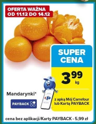 Mandarynki promocja w Carrefour Express