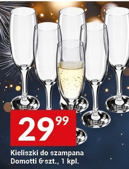 Kieliszki do szampana Domotti 6 szt., 1 kpl. promocja w Twój Market