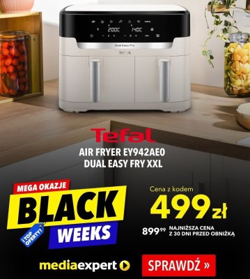 Air Fryer EY942AE0 Dual Easy Fry XXL promocja w Media Expert