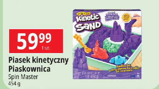 Piasek kinetyczny zestaw piaskownica Spin master promocja w Leclerc