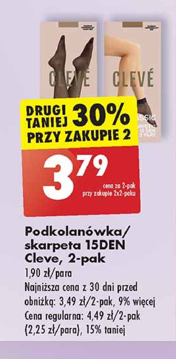 Skarpetki 15 den Cleve promocja