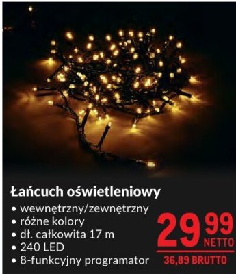 Łańcuch oświetleniowy promocja w Makro