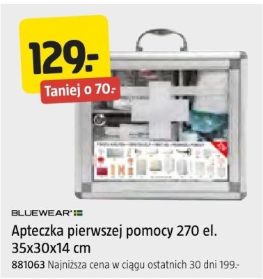 Apteczka Bluewear pierwszej pomocy 270 elementów promocja w Jula