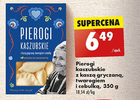 Pierogi kaszubskie z kaszą gryczana twarogiem i cebulką promocja