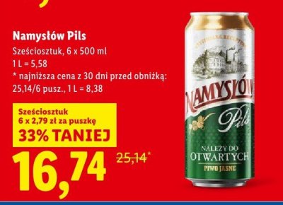 Piwo promocja w Lidl
