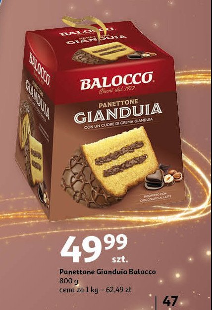 Ciasto panettone gianduia BALOCCO promocja