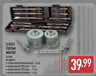 Zestaw wierteł FERREX promocja w Aldi