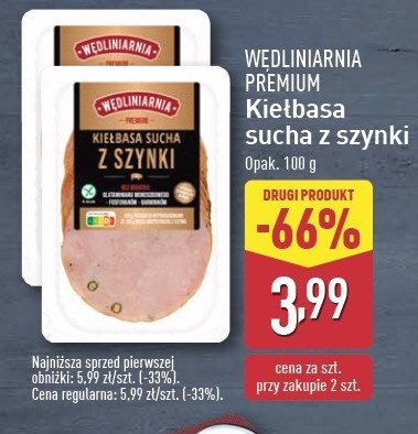 Kie艂basa sucha z szynki W臋dliniarnia premium promocja