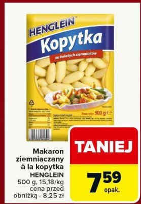 Makaron ziemniaczany à la kopytka HENGLEIN 500g promocja w Carrefour