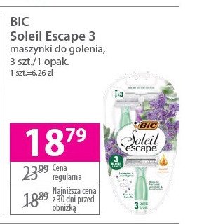 Maszynki do golenia Bic soleil escape promocja