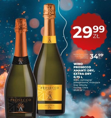 Wino Prosecco Amanti Dry 0,75 l promocja w Duży Ben