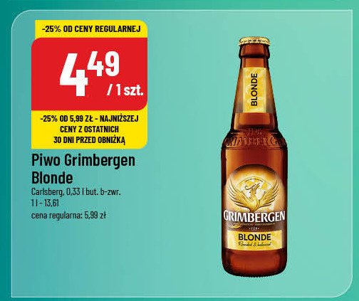 Piwo Grimbergen blanche promocja