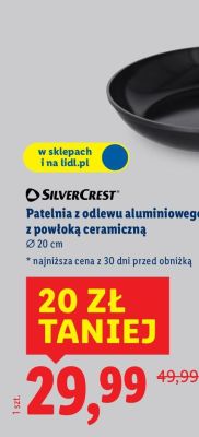 Patelnia z odlewu aluminiowego z powłoką ceramiczną Ø 20 cm promocja w Lidl