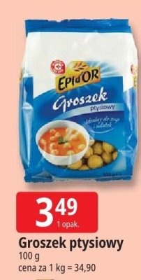Groszek ptysiowy Epidor promocja w Leclerc