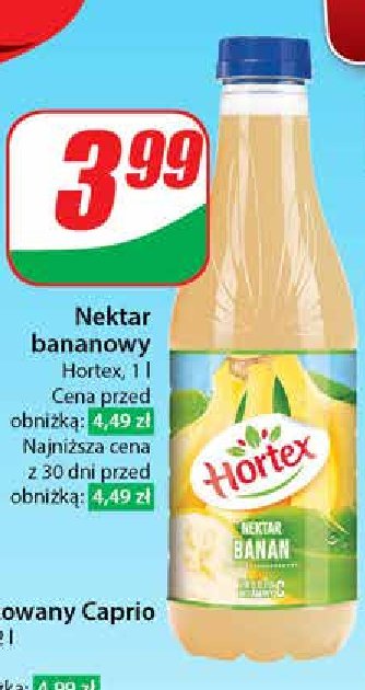 Nektar bananowy Hortex promocja