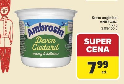 Krem angielski Devon Custard AMBROSIA promocja w Carrefour Market