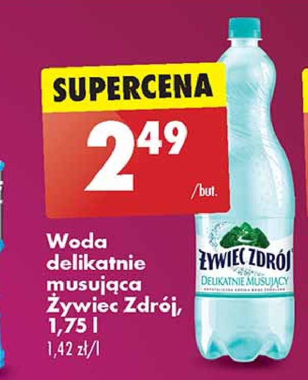 Woda lekki gaz Żywiec zdrój promocja