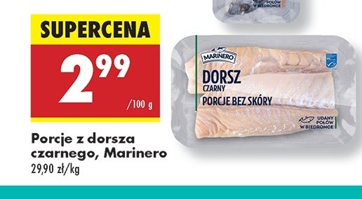 Dorsz czarny filet bez skóry Marinero promocja