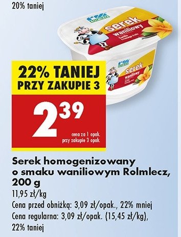 Serek wanilia Rolmlecz promocja