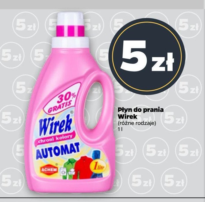 Żel do prania automat kolor Wirek promocja w Netto