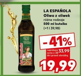 Oliwa extra virgin La espanola promocja w Kaufland