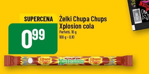 Cukierek do żucia cola CHUPA CHUPS XPLOSION promocja