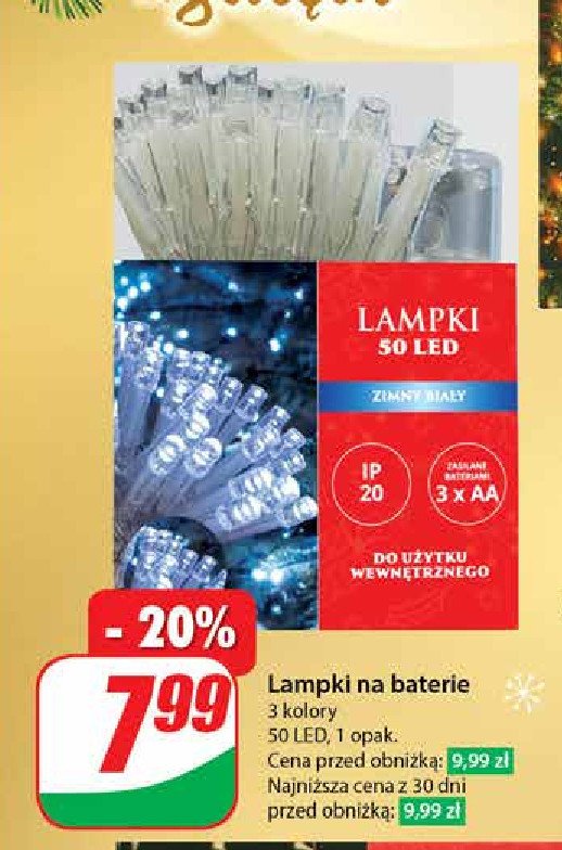 Lampki 50 led promocja w Dino