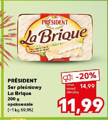 Ser pleśniowy PRESIDENT LA BRIQUE promocja