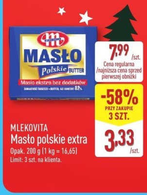 Masło polskie extra  promocja w Aldi