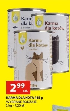 Karma dla kota z dziczyzn膮 Podniesiony kciuk promocja