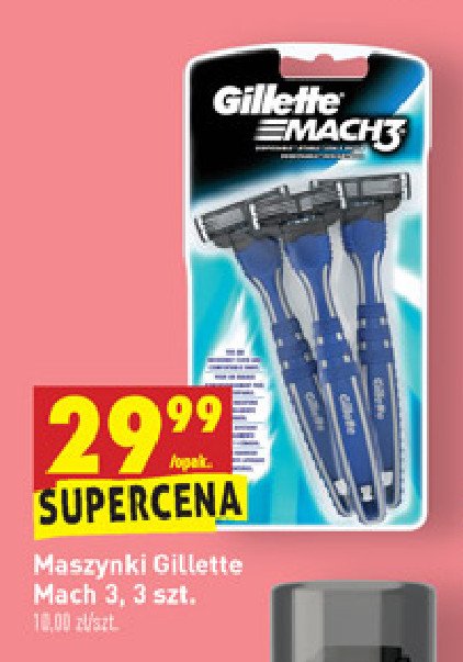 Maszynki do golenia Gillette mach3 promocja w Lidl