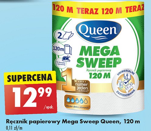 Ręcznik kuchenny mega sweep 120 m Queen promocja