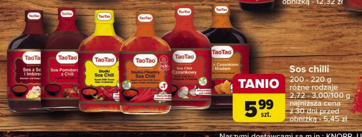 Sos chili z imbirem Tao tao promocja