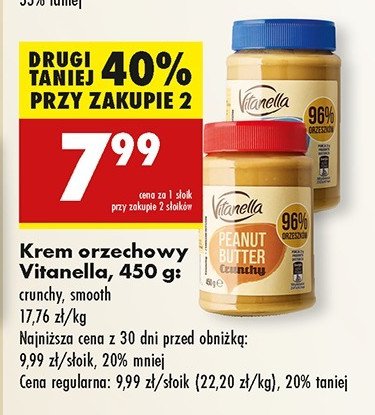 Mas艂o orzechowe kremowe Vitanella promocja