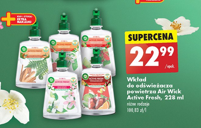 Odświeżacz powietrza maliny i limonka Air wick active fresh promocja