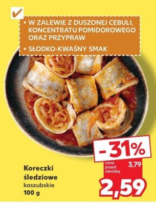 Koreczki śledziowe kaszubskie promocja w Kaufland