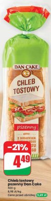 Chleb tostowy pszenny Dan Cake promocja w Dino