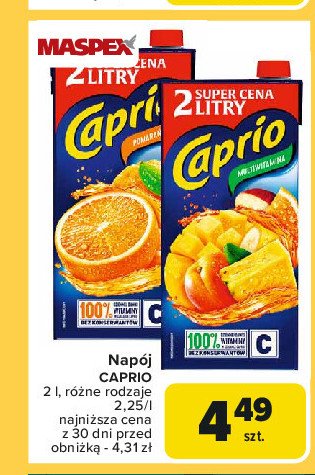 Nap贸j pomara艅czowy Caprio promocja