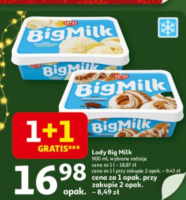 Lody Big Milk promocja w Auchan