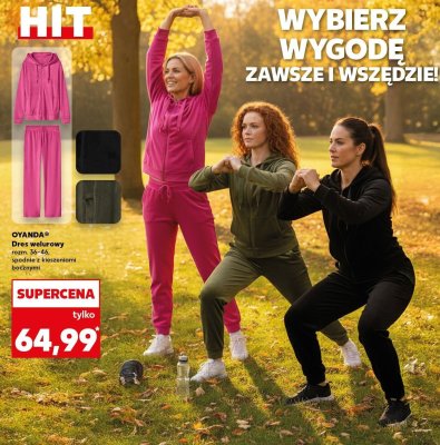 Dres welurowy promocja w Kaufland