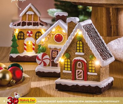 Domek LED duża dekoracja promocja w Biedronka